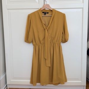 Mustard yellow vintage style dress
